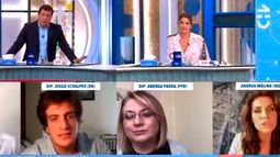 VIDEO| Julio César Rodríguez y su tenso diálogo con Diego Schalper y Andrea Molina: “No anime acá”