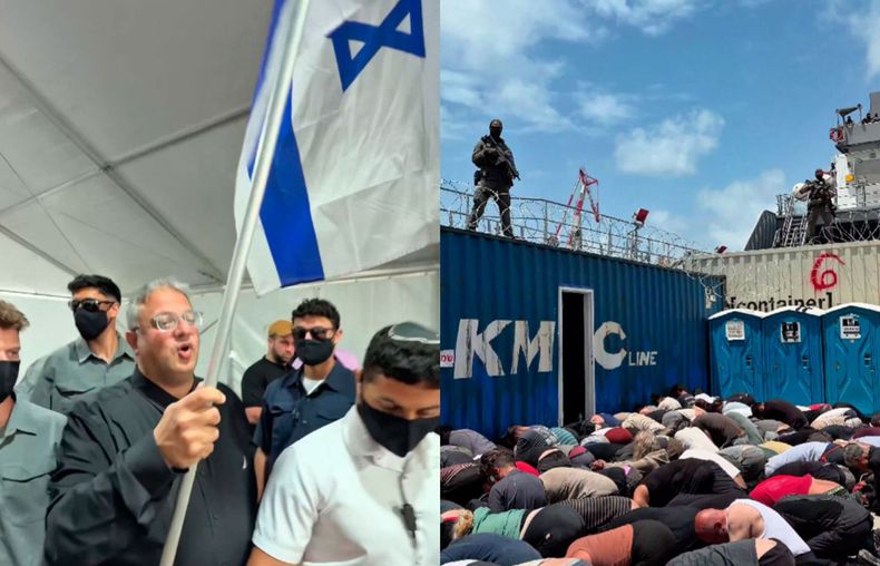 Ministro de Israel tortura a detenidos - Captura de video