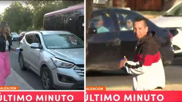 Insólita situación en fiscalización en Renca: Hombre insulta a periodista de CHV y se fuga
