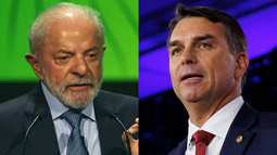 Meta aprobó anuncios con desinformación sobre las elecciones presidenciales de Brasil en Facebook. A la izquierda: el actual presidente y candidato Luiz Inácio Lula da Silva. A la derecha: el candidato Flávio Bolsonaro.&nbsp;