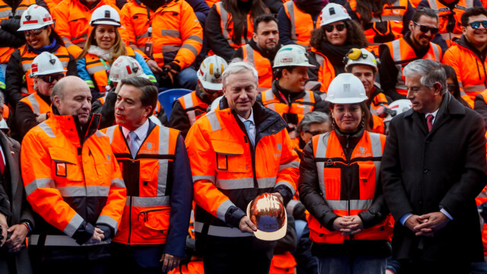 El presidente José Antonio Kast participó en la conmemoración por El Día del Minero, en la división Andina de Codelco. Créditos: Agencia Uno.&nbsp;