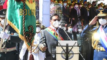 Presidente Luis Arce instó a las Fuerzas Armadas de Bolivia a nunca más ser parte de un golpe de Estado