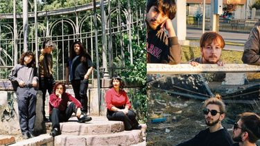 Bandas chilenas Columpios al Suelo (a la izquierda) y Asia Menor (a la derecha).&nbsp;