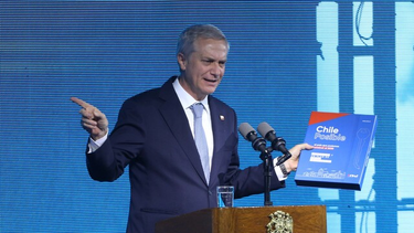 Presidente José Antonio Kast durante Desayuno de la Construcción junto a la CChC. Agencia Uno.&nbsp;