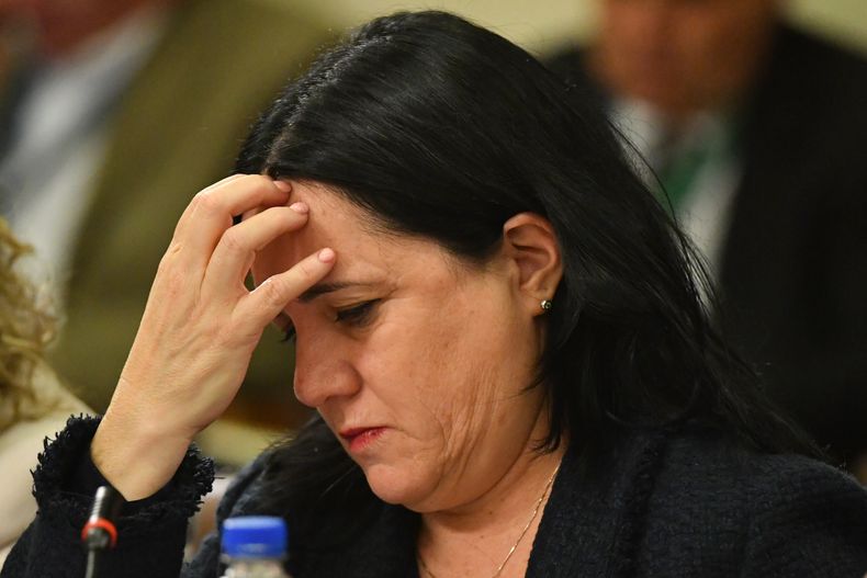 Ministra de Seguridad, Trinidad Steinert. Agencia Uno.