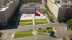 Imagen aerea de La Moneda / Agencia Uno Imagen aerea de La Moneda / Agencia Uno