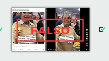 En este video, Jeannette Jara no está bailando en el Hospital Sotero del Río: Clip es de una actividad de campaña en Talca