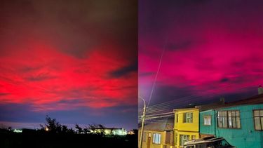 ¡Hermoso!: Auroras australes cubrieron los cielos de Punta Arenas