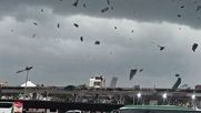 Imágenes del tornado en Estación Central en medio de la tormenta severa histórica
