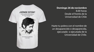 Familiares de DD.DD. invitan a una corrida en memoria de desaparecidos y ejecutados políticos de la U. de Chile