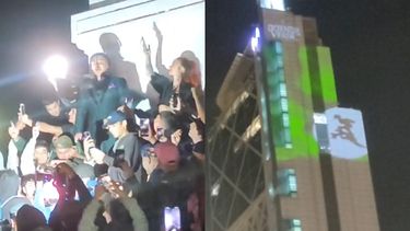 VIDEO| Pablo Chill-E celebró el estreno de su nuevo disco en Plaza Italia y causó revuelo en sus fans