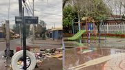 recuperando espacios publicos: microbasural en poblacion santa olga de lo espejo ahora es parque infantil