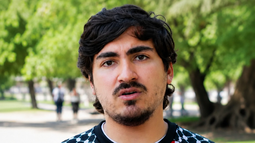 Felipe Uthman, integrante chileno del convoy hacia Gaza. Felipe Uthman, integrante chileno del convoy hacia Gaza.