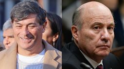 A la izquierda: excandidato presidencial Franco Parisi (PDG). A la derecha: el ministro de Hacienda, Jorge Quiroz. Créditos: Agencia Uno.&nbsp;