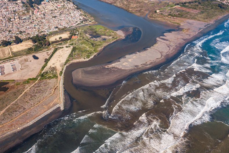Desembocadura del río Maipo.