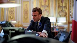 Macron se refiere duramente a Putin y rinde homenaje al pueblo ucraniano