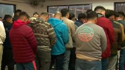 Imagen de la transmisión en vivo del traslado de reos - Captura de video