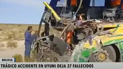 Confirman dos chilenos muertos en trágico accidente en Bolivia que dejó casi 40 víctimas fatales