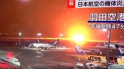 VIDEO| Japón sigue con mala suerte este 2024: Ahora se produce choque de aviones en Tokio