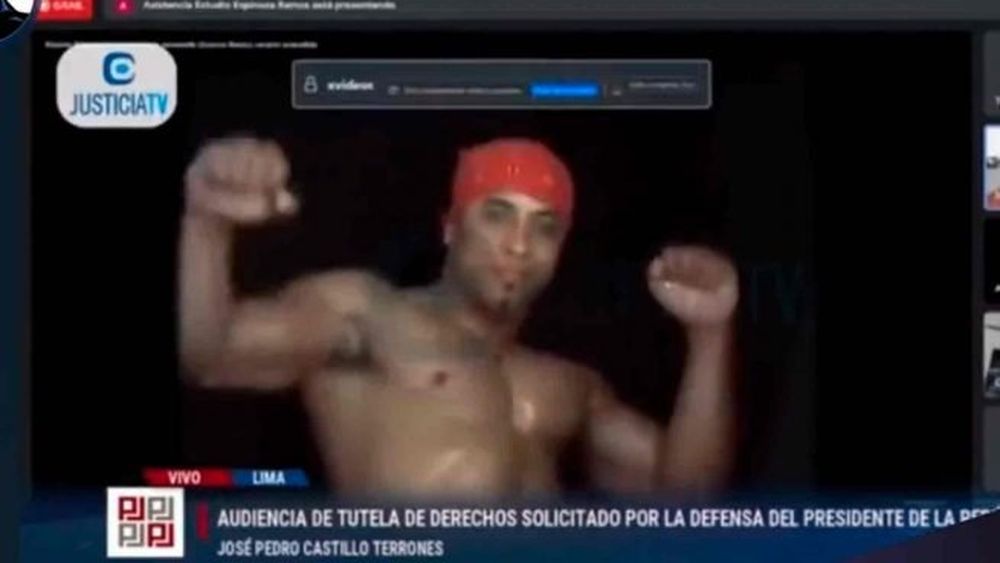 VIDEO| Video de stripper aparece en plena audiencia judicial del Presidente de Perú