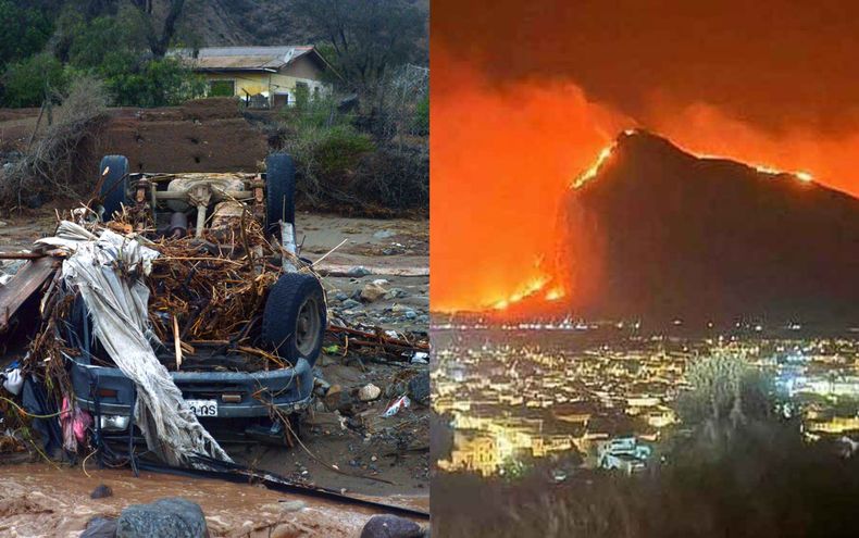 Contrastes en el planeta con lluvias e incendios forestales debido a la crisis climática - Captura de video