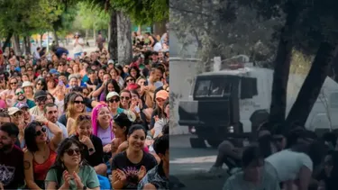 Helicóptero y guanacos contra comedia callejera en Providencia desatan polémica por uso de espacios públicos