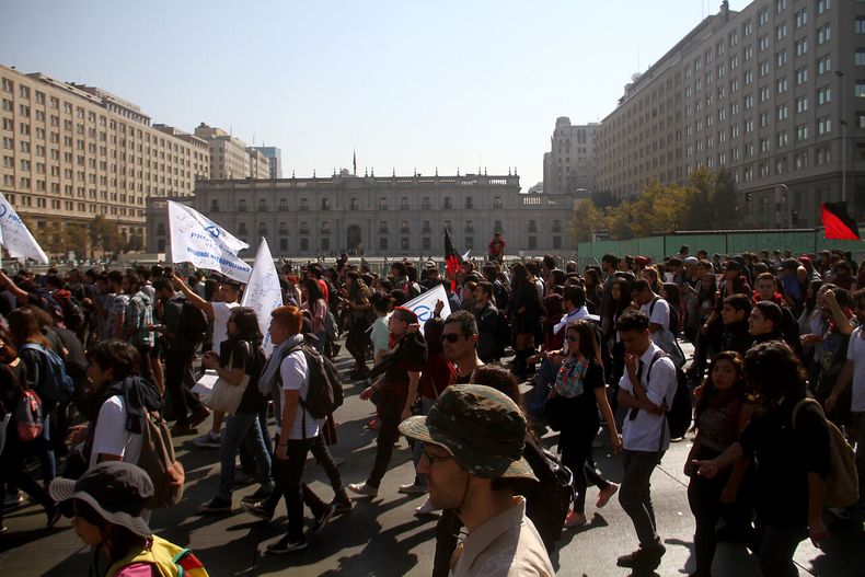 Primera marcha contra Kast - Agencia Uno