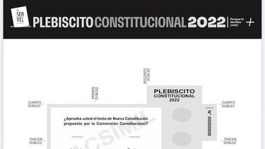 Servel oficializa la papeleta del voto del Plebiscito