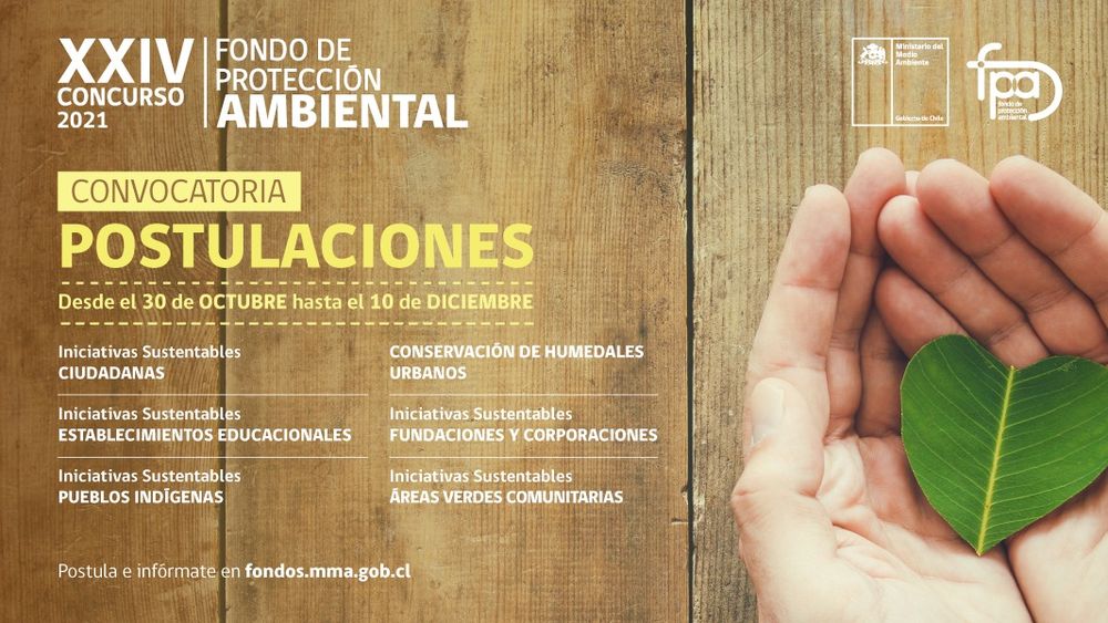 Ministerio de Medio Ambiente abrió periodo de postulaciones al Fondo de Protección Ambiental 2021