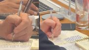 Ministro de Hacienda, Jorge Quiroz, haciendo rayados en sus apuntes durante maratónica sesión en comisión de Hacienda de la Cámara. Ministro de Hacienda, Jorge Quiroz, haciendo rayados en sus apuntes durante maratónica sesión en comisión de Hacienda de la Cámara.