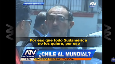 VIDEO| Peruano se hizo pasar por chileno en Lima pidiendo firmas para que le quiten puntos a la selección de Gareca