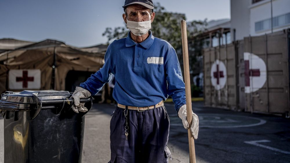 FOTO| Un homenaje a los trabajadores que ponen el cuerpo a la crisis sanitaria
