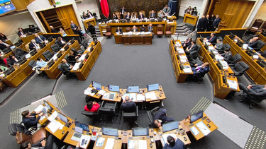 Sala del Senado aprueba informe de comisión mixta de la megarreforma. Créditos: Agencia Uno.&nbsp;