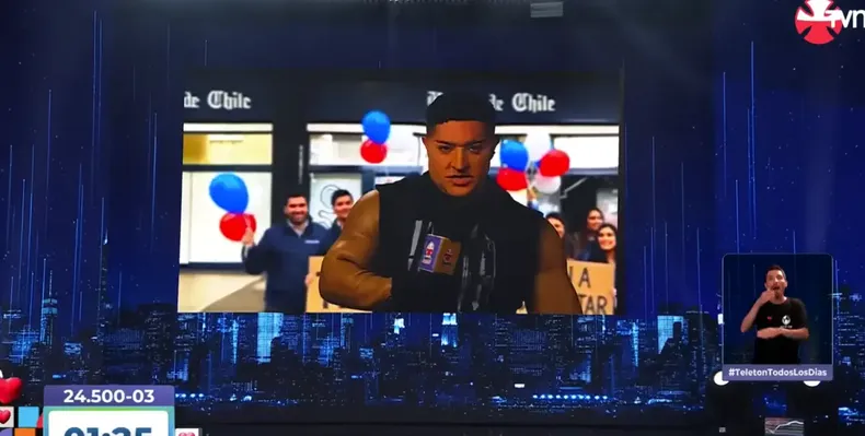 video imito a julio cesar rodriguez y a sammis reyes asi fue la rutina de felipe parra en la teleton 2025.webp