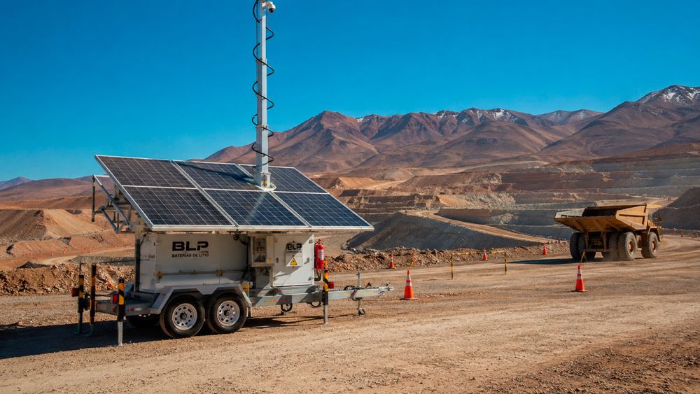 Fotografía referencial sobre minería y energía solar - Imagen cedida