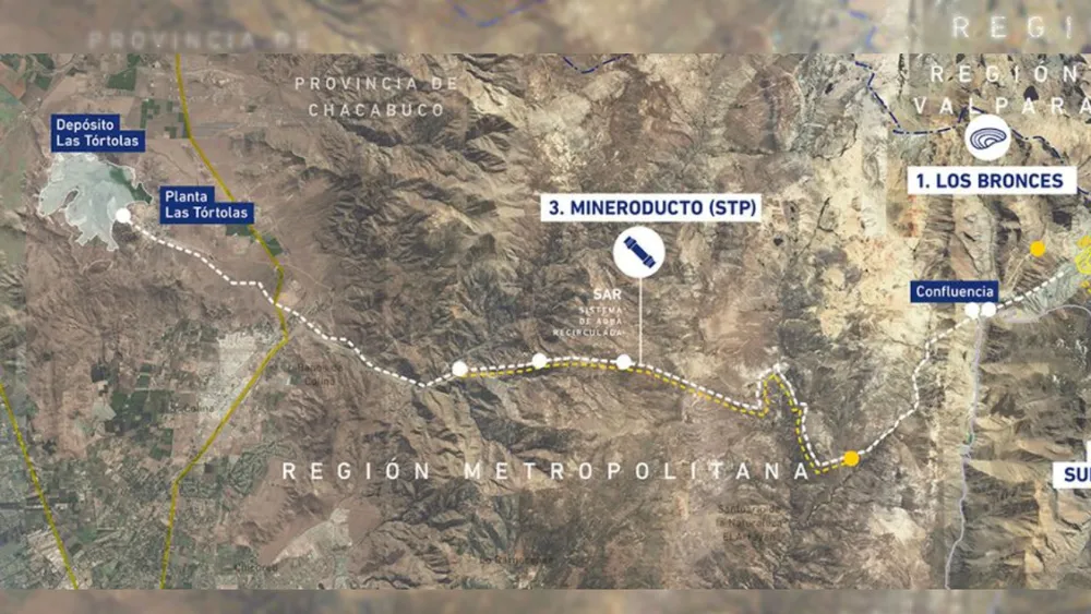 Mover 48 millones de toneladas de residuo tóxico por tubos de Lo Barnechea a Colina: El plan de Anglo American que alarma a vecinos