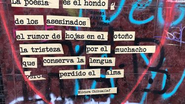 Las paredes gritan en Plaza Dignidad