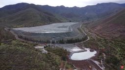 Tranque de relaves mineros en Peñablanca, Cabildo.&nbsp;