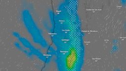 Lluvia en Santiago niega su retirada: Calor y posibles chubascos en zona central esta semana