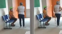 VIDEO| Mujer es viral tras amarrar a su esposo y llevarlo a vacunarse pese a su negativa