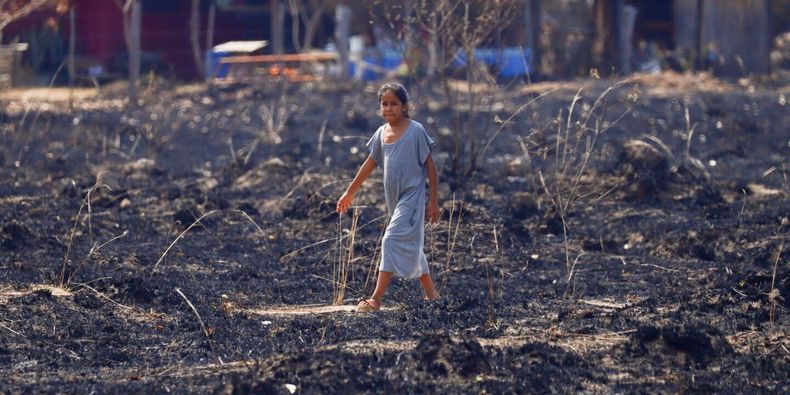 Girl walks through burnt pasture wildfire Corrientes Argentina_Matias Baglietto_Alamy_2HPHKEC 1440x720 1.jpg