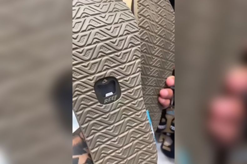 video chala abre pilsen comico video muestra sandalia con destapador en la suela.jpeg