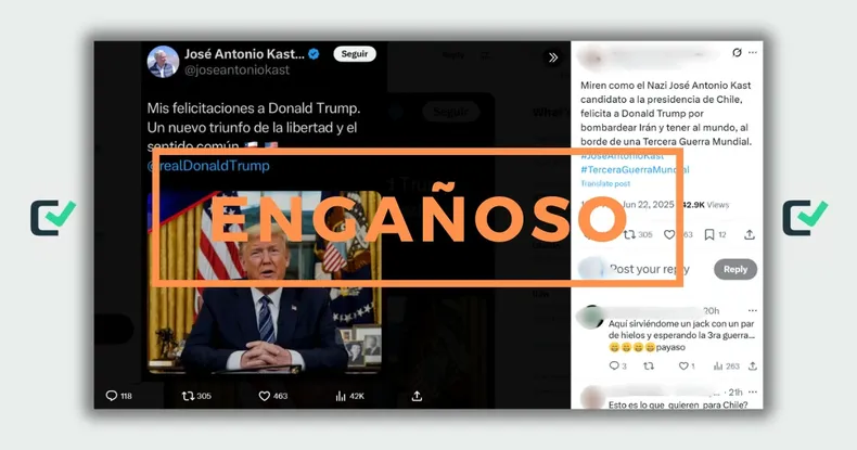 17994 portada post kast felicitando a donald trump por bombardeo.webp