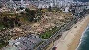 Paño Las Salinas en Av Jorge Montt, lugar donde se ubicaban antiguamente las petroleras de Viña del Mar. Créditos: Agencia UNO.&nbsp;