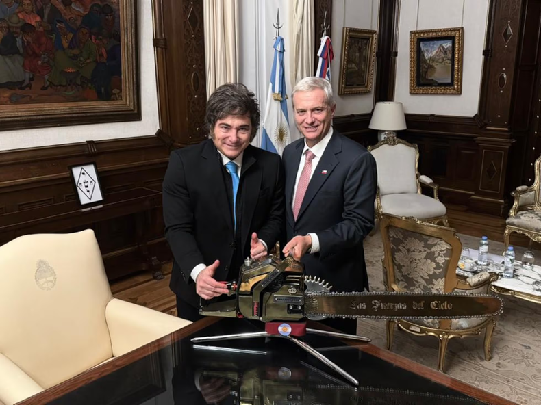 Javier Milei y José Antonio Kast.