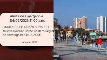 Simulacro de terremoto y tsunami en Antofagasta es organizado por Senapred - Redes Sociales
