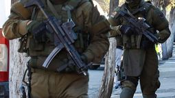 Imagen de una subametralladora de Carabineros - Agencia Uno Imagen de una subametralladora de Carabineros - Agencia Uno