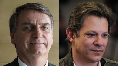 Elecciones presidenciales en Brasil: Nuevo sondeo proyecta empate entre Bolsonaro y Haddad en eventual segunda vuelta