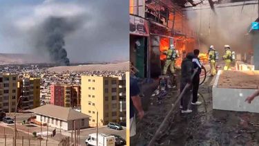 VIDEO| Emergencia en Arica: Incendio de grandes proporciones consume Terminal Agropecuario Asocapec