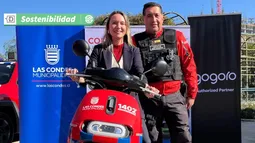 Por más seguridad para la comuna: Las Condes es pionera en utilizar motos eléctricas con intercambio de baterías
